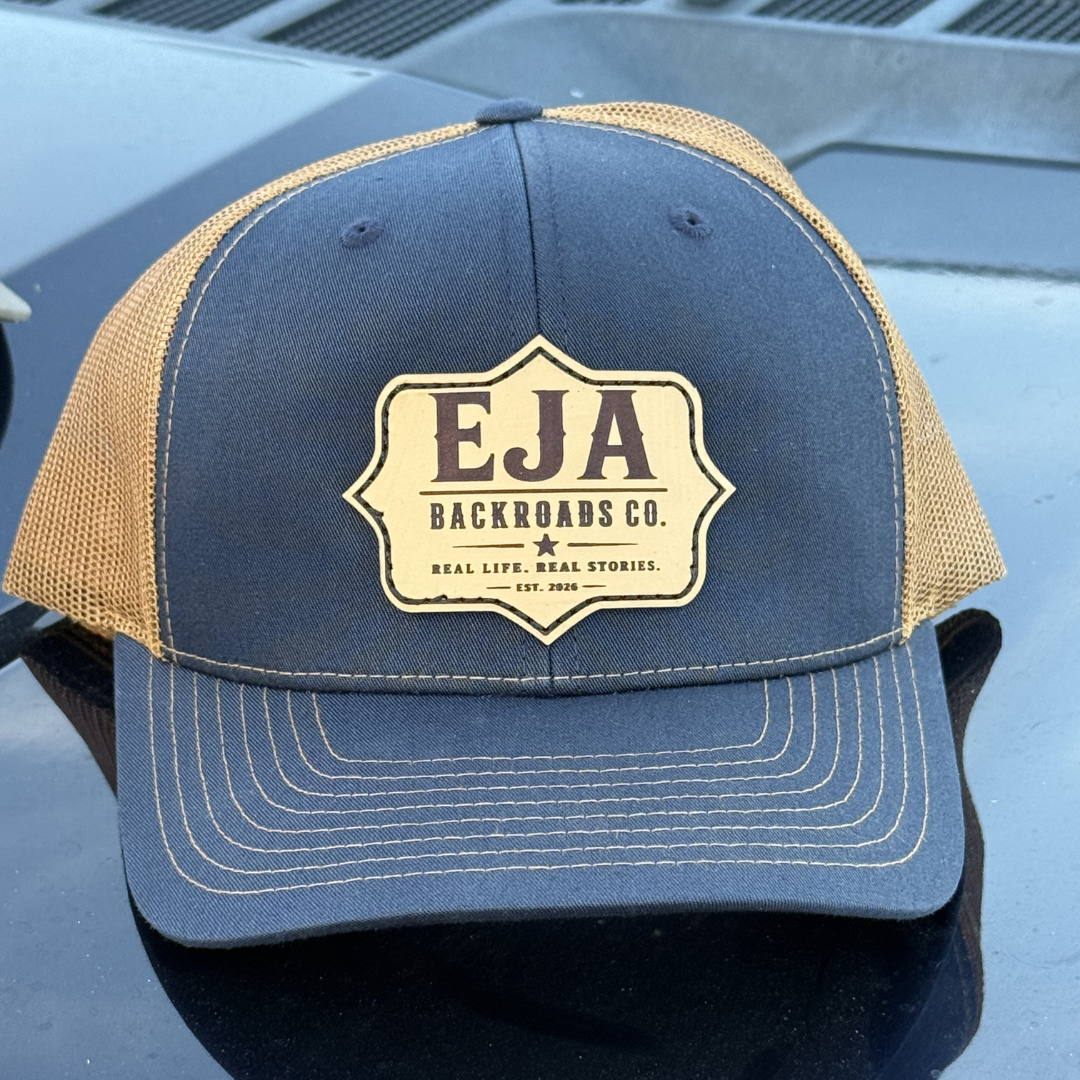 EJA Backroads Co. Leather Patch Trucker Hat