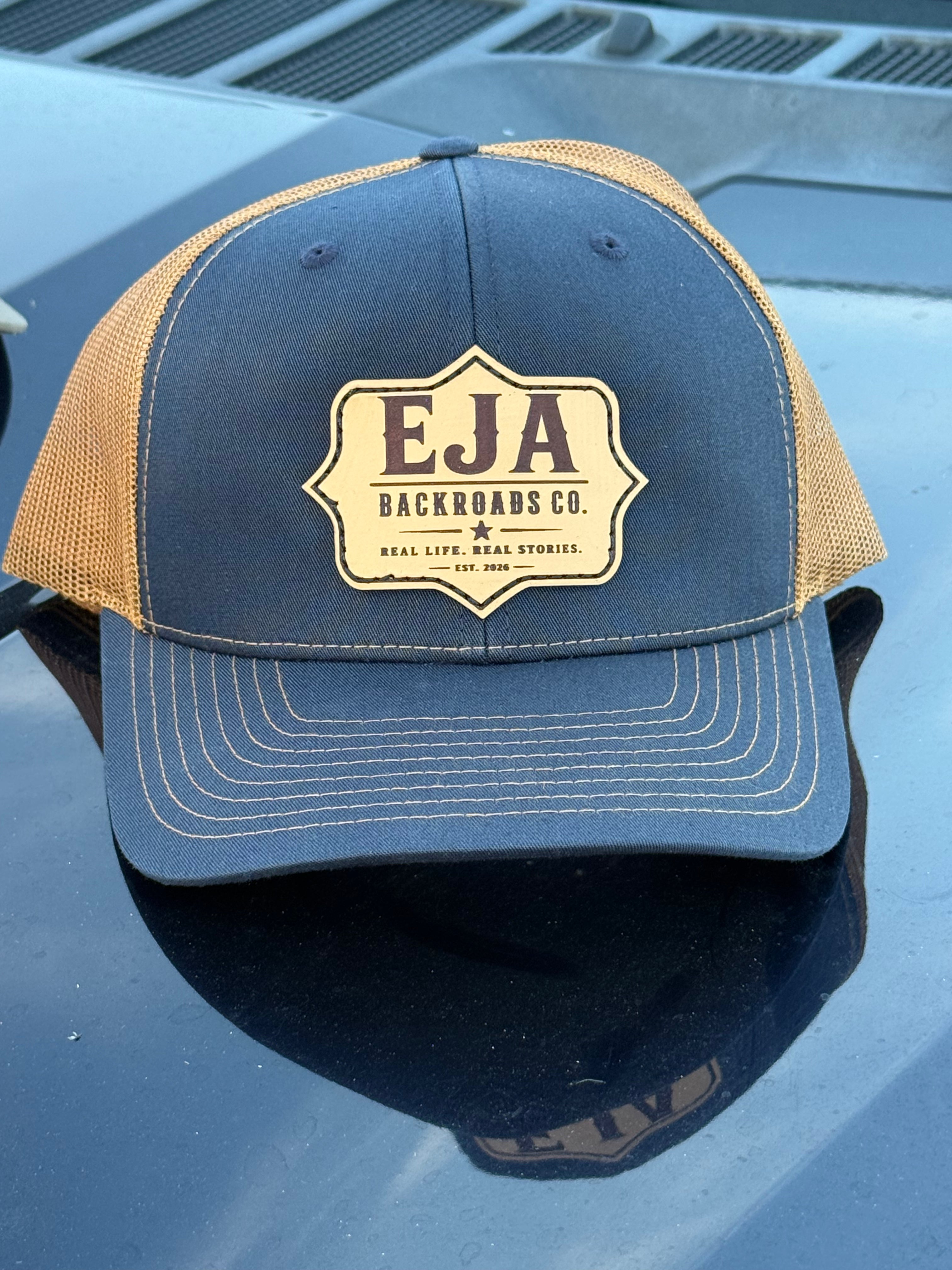 EJA Backroads Co. Leather Patch Trucker Hat